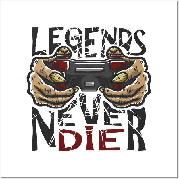 Legends Never Die Wall Art by RCM Graphix